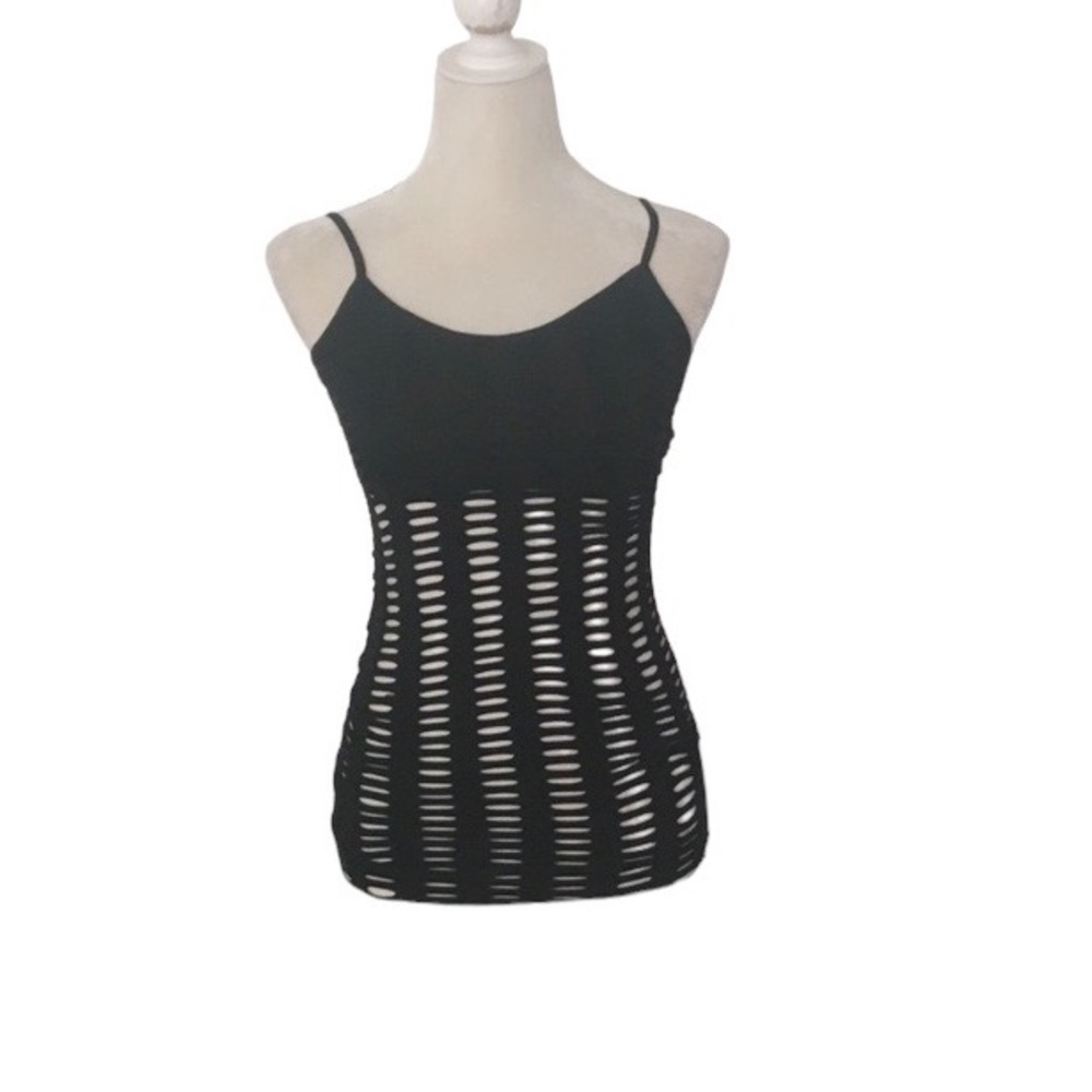 Y2K True Rock Black Sleeveless Tunic Top